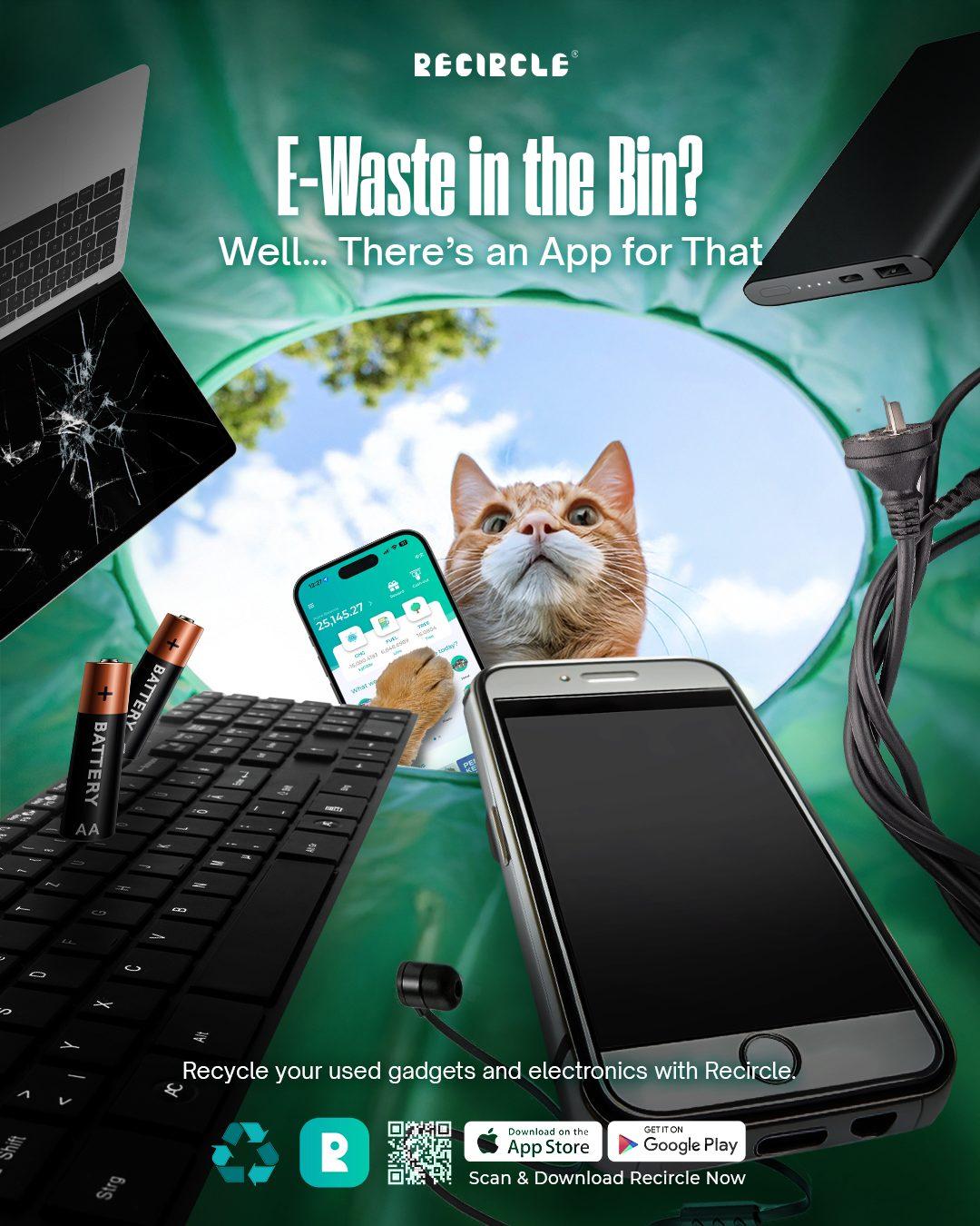 E-waste, bagged